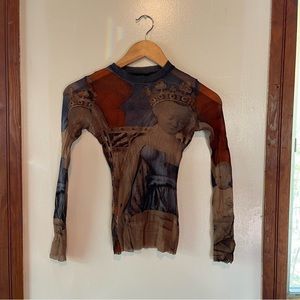 Jean Paul Gaultier mesh top